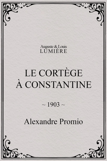 Le cortège à Constantine