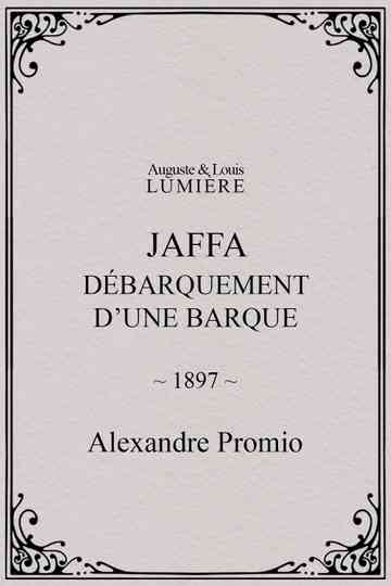 Jaffa  débarquement dune barque
