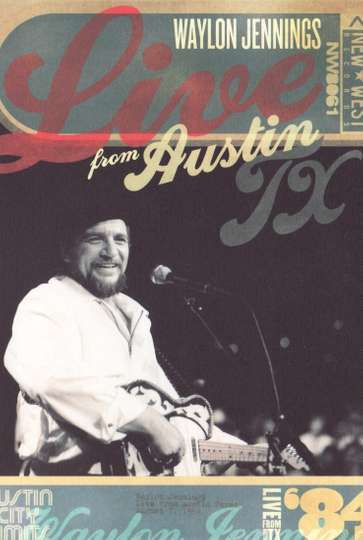 Waylon Jennings Live from Austin TX 84 Poster