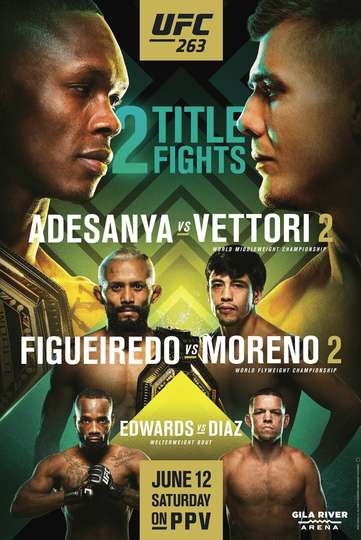 UFC 263: Adesanya vs. Vettori 2 Poster