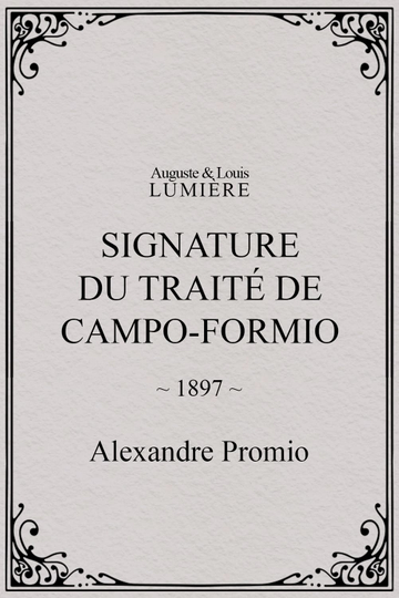 Signature du traité de Campo-Formio