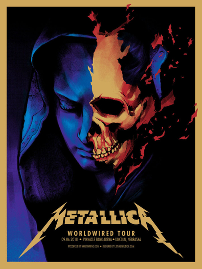 Metallica Live in Lincoln Nebraska  September 6 2018 Poster