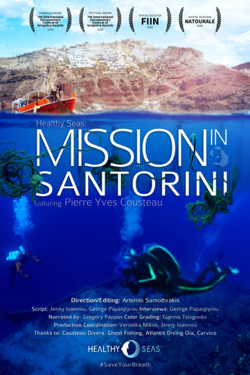 Healthy Seas Mission to Santorini Poster