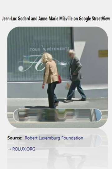 Jean-Luc Godard and Anne-Marie Miéville on Google StreetView Poster