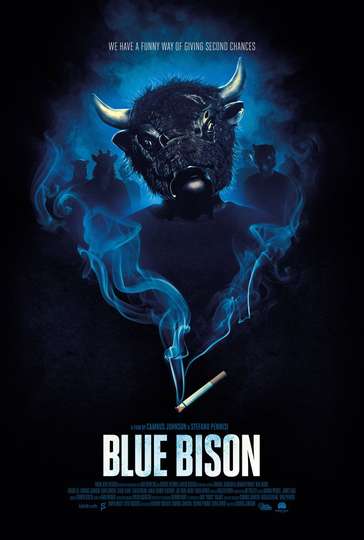 Blue Bison Poster