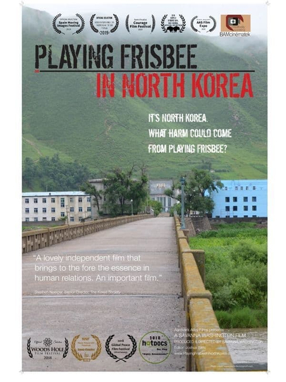 Playing Frisbee in North Korea Poster