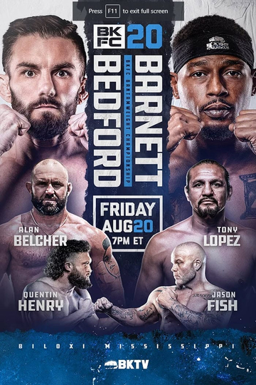 BKFC 20 Bedford vs Barnett Poster