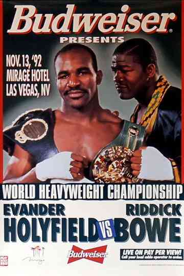 Evander Holyfield vs Riddick Bowe I Poster