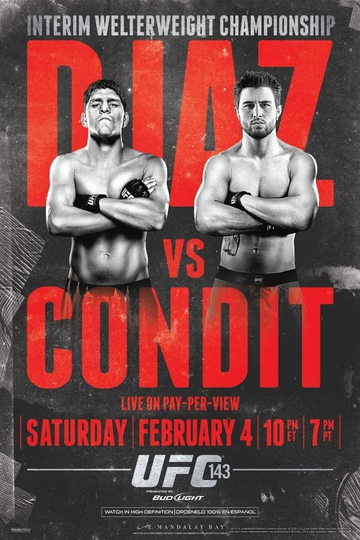 UFC 143 Diaz vs Condit Poster