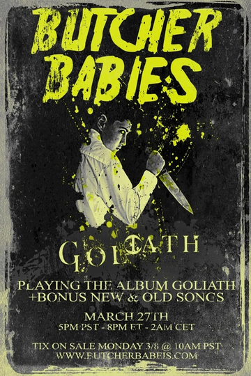 Goliath - Live Streaming Event by Butcher Babies Poster