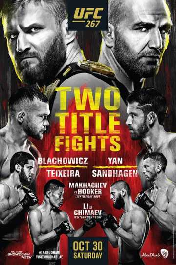 UFC 267: Blachowicz vs. Teixeira Poster