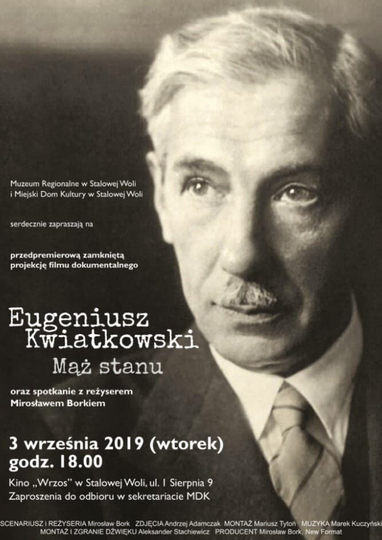 Eugeniusz Kwiatkowski. The Statesman Poster