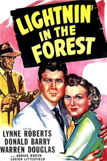 Lightnin in the Forest Poster