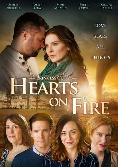 Princess Cut 2 Hearts on Fire Poster