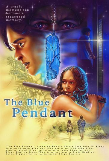 The Blue Pendant Poster