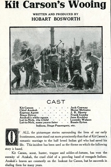 Kit Carson's Wooing Poster