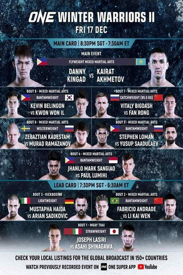 One Championship: Winter Warriors II