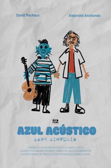 Azul Acústico Poster