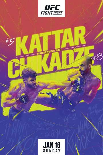 UFC on ESPN 32: Kattar vs. Chikadze Poster