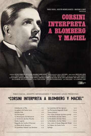 Corsini Sings Blomberg & Maciel Poster