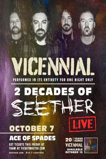Seether - Vicennial Live Stream Poster