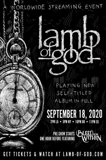 Lamb of God  Self Titled Live Stream Poster