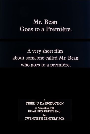 Mr. Bean Goes to a Première Poster