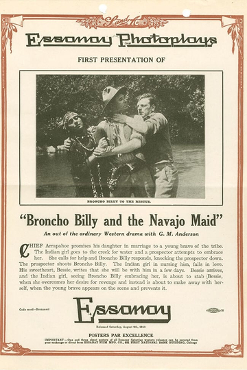 Broncho Billy and the Navajo Maid Poster