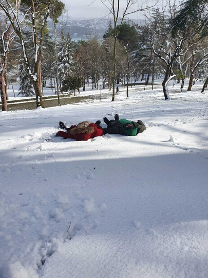 karlı bir pazartesi emirgan