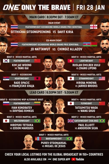 ONE Championship Only the Brave Poster