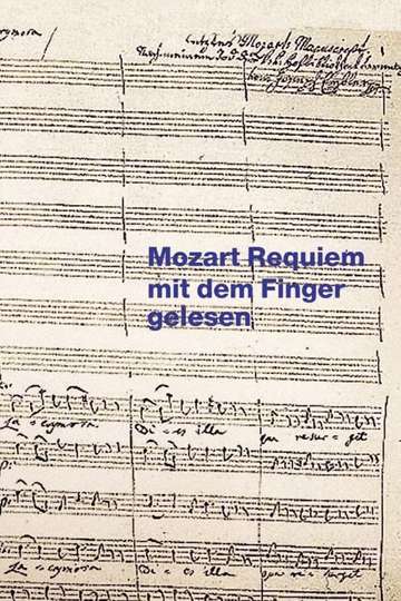 Mozart Requiem mit dem Finger gelesen Poster