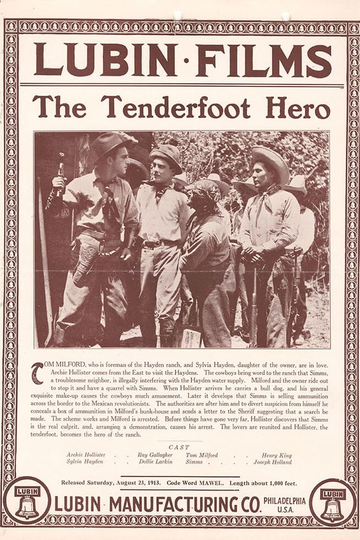 The Tenderfoot Hero Poster