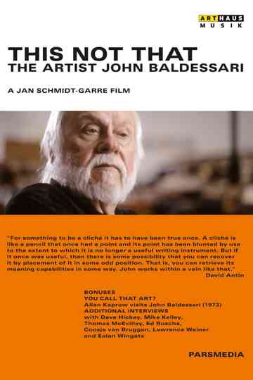 This Not That: The Artist John Baldessari Poster