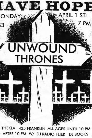 Unwound Last Show in Thekla Olympia Washington 2002 Poster