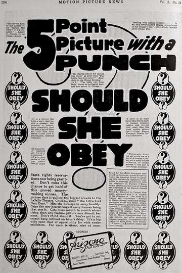 Should She Obey? Poster