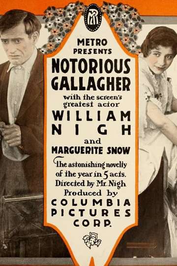 Notorious Gallagher or His Great Triumph Poster