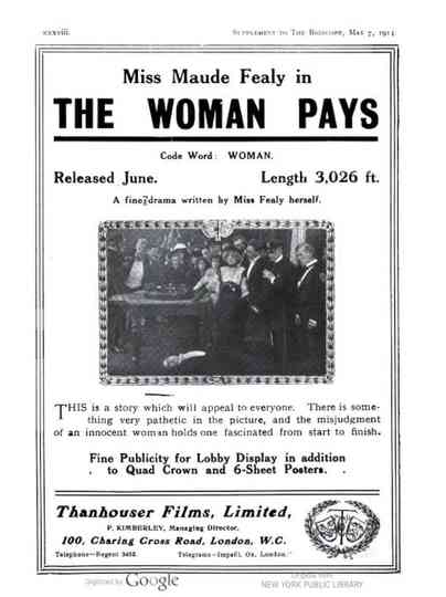 The Woman Pays Poster