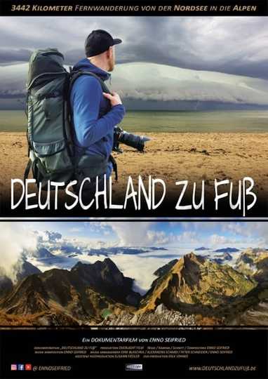 Deutschland zu Fuß  3442 KM von der Nordsee in die Alpen Poster