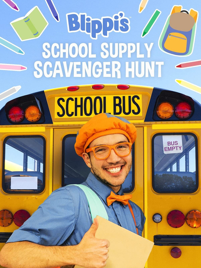 Blippi's School Supply Scavenger Hunt