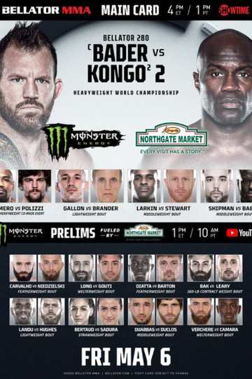 Bellator 280 Bader vs Kongo 2 Poster