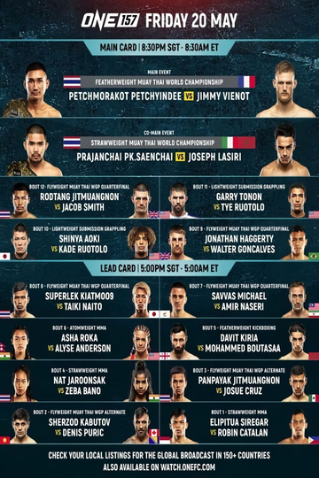 ONE Championship 157: Petchmorakot vs. Vienot Poster