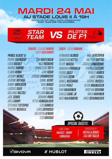 Star Team for the Children - Pilotes de Formule 1 All Stars Poster