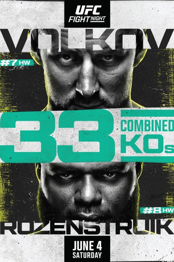 UFC Fight Night 207: Volkov vs. Rozenstruik Poster