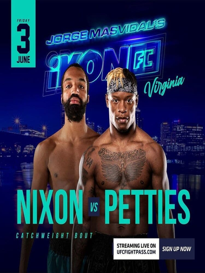 Jorge Masvidals iKON FC 3 Nixon vs Petties Poster