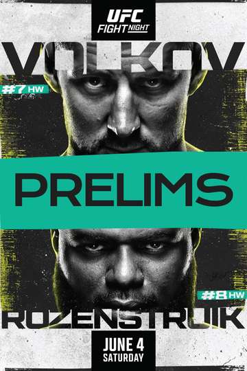 UFC Fight Night 207: Volkov vs. Rozenstruik Prelims Poster