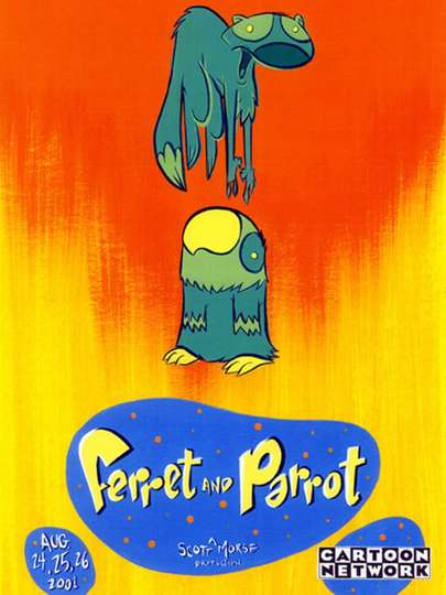Ferret and Parrot Poster