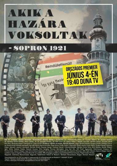 Akik a hazára voksoltak  Sopron 1921 Poster