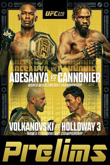 UFC 276: Adesanya vs. Cannonier - Prelims Poster