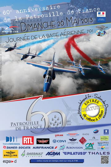 60 ans de la Patrouille de France  Le show aérien Poster