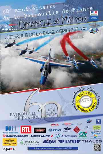 60 ans de la Patrouille de France  Le show aérien